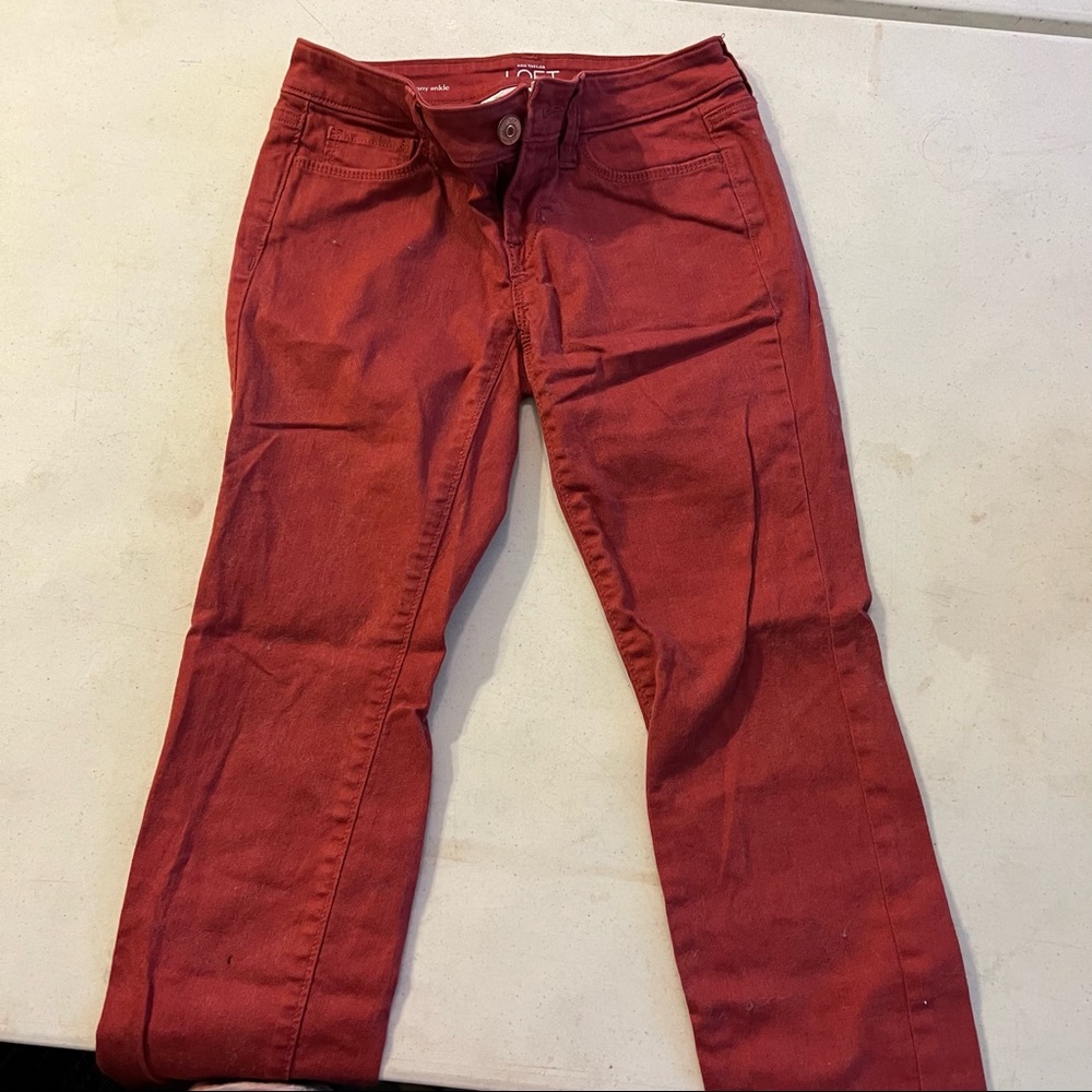 ANN TAYLOR LOFT MODERN SKINNY ANKLE JEANS